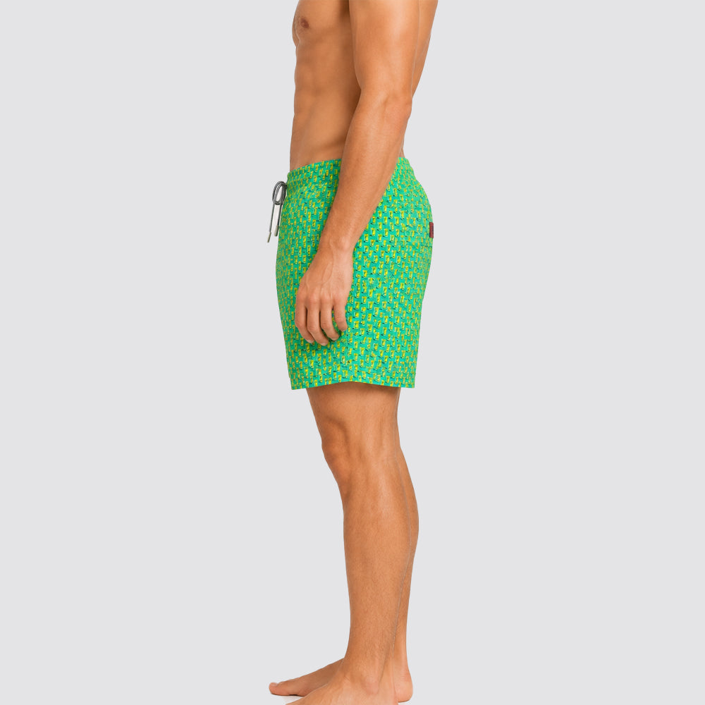 Costume uomo boxer mare stampa gin