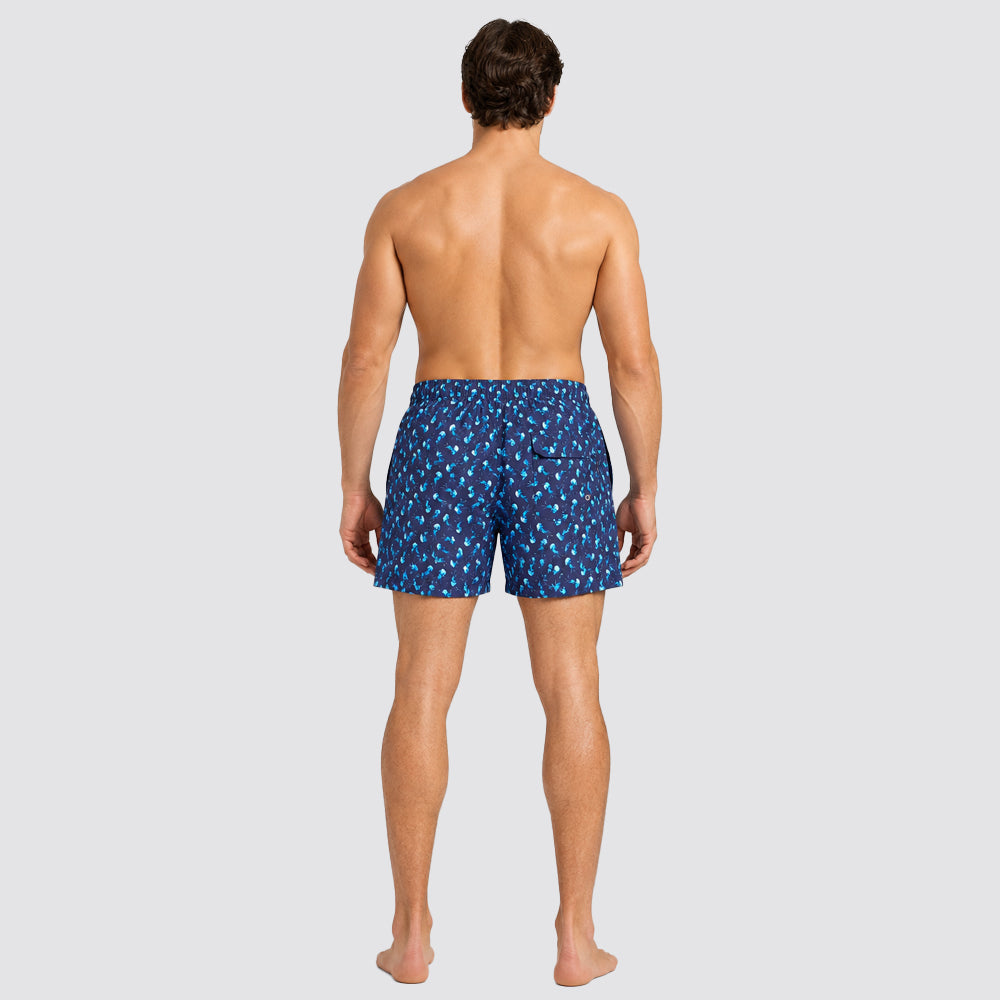 Costume uomo boxer mare stampa meduse