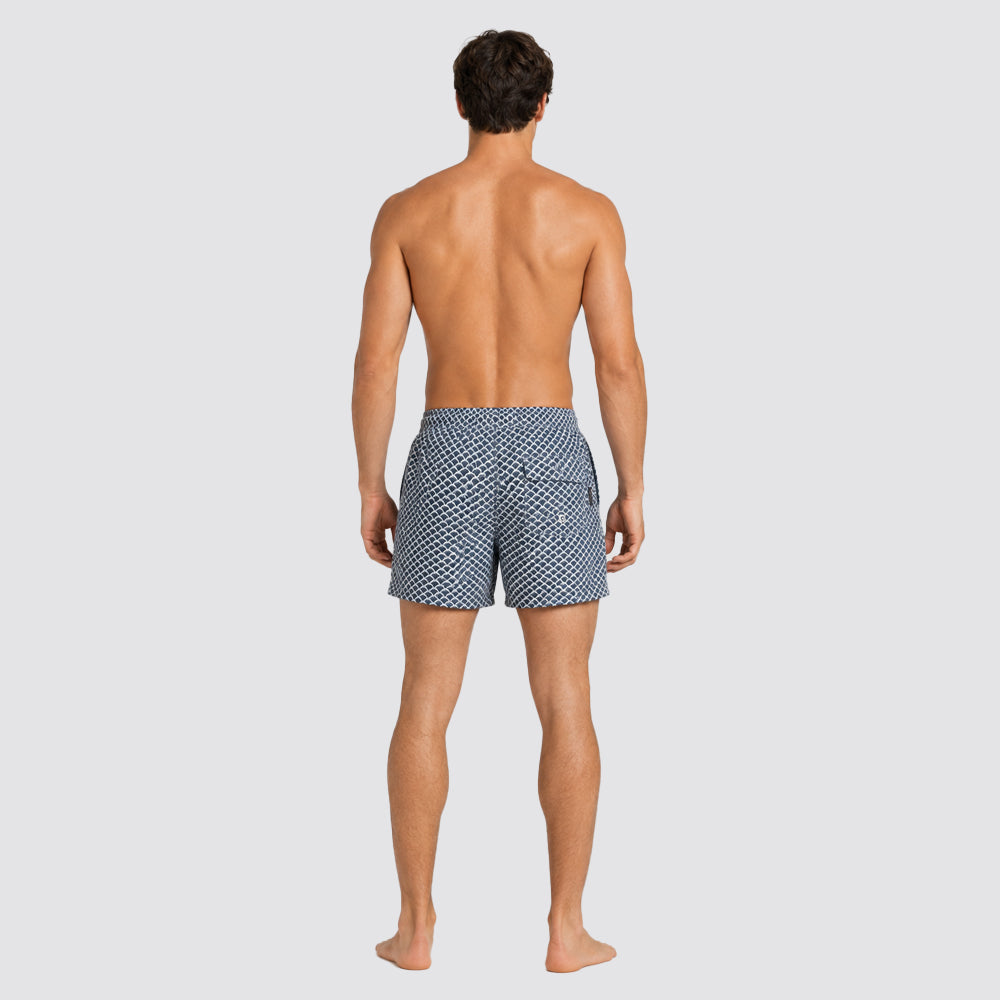 Costume uomo boxer mare stampa pesci