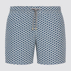 Costume uomo boxer mare stampa pesci