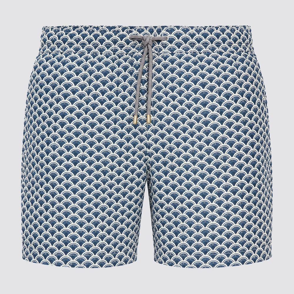 Costume uomo boxer mare stampa pesci