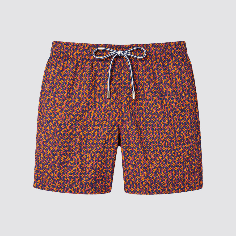 Costume uomo heritage boxer mare stampa pesci