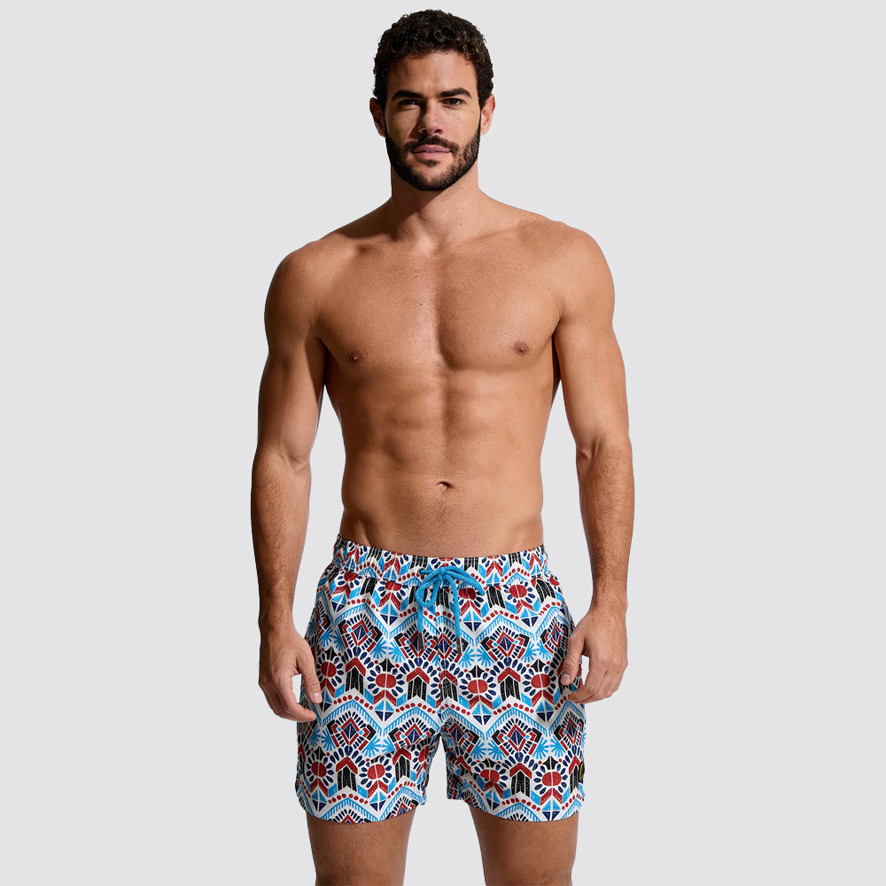 Costume uomo short mare fantasia
