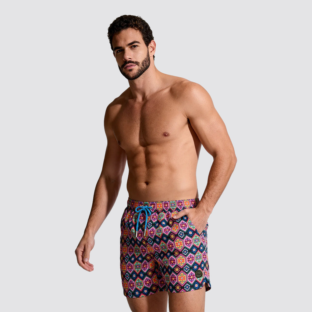 Costume uomo short mare fantasia