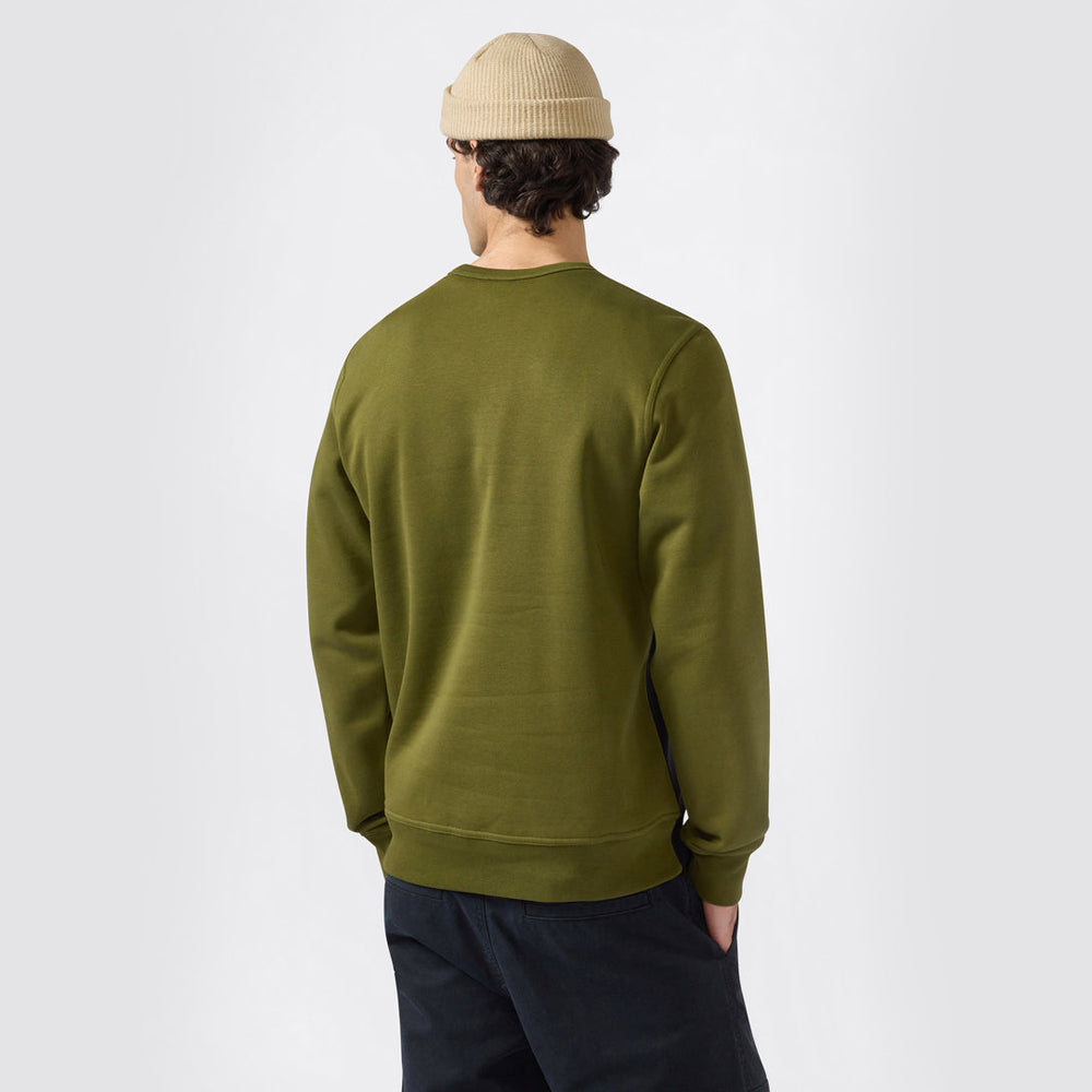 Felpa uomo girocollo color block
