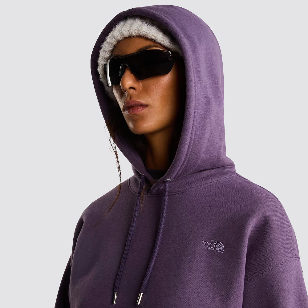 Felpa cappuccio donna the north face boxy viola