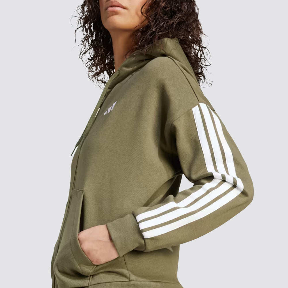 Felpa con cappuccio da donna essentials 3-stripes