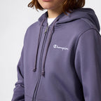 Felpa donna con zip e cappuccio icons
