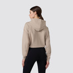 Felpa donna con cappuccio full zip c-tech