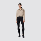 Felpa donna con cappuccio full zip c-tech