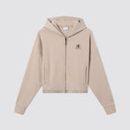 Felpa donna con cappuccio full zip c-tech