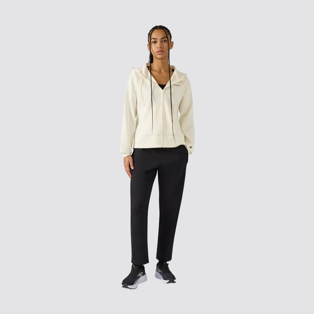 Felpa donna con cappuccio full zip c-tech