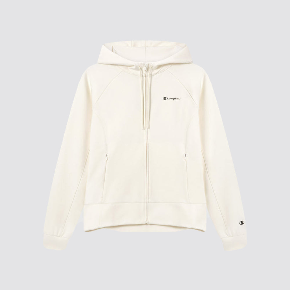 Felpa donna con cappuccio full zip c-tech