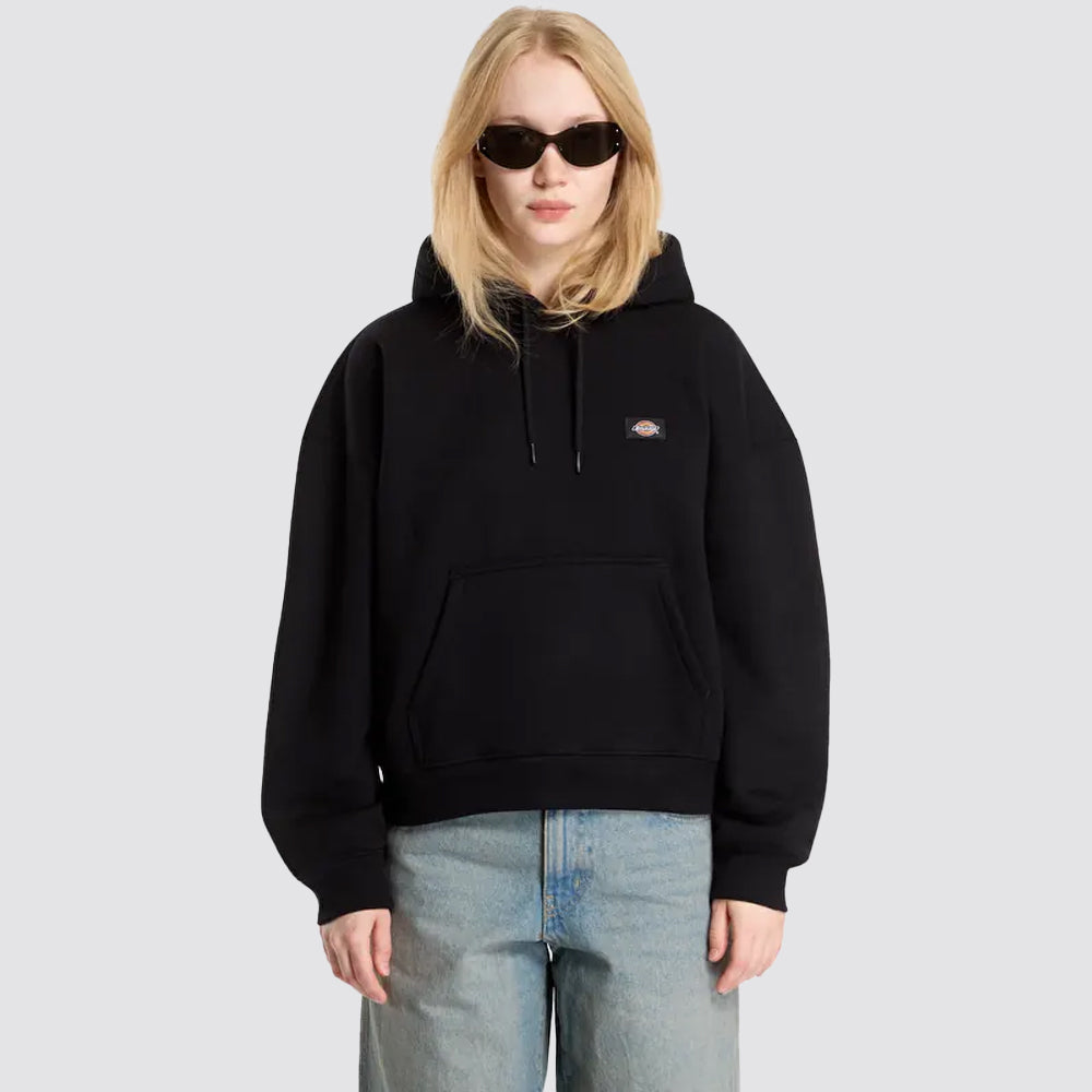 Felpa donna dickies oakport con cappuccio nero
