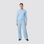 Felpa donna full zip banda laterale regular