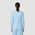 Felpa donna full zip banda laterale regular