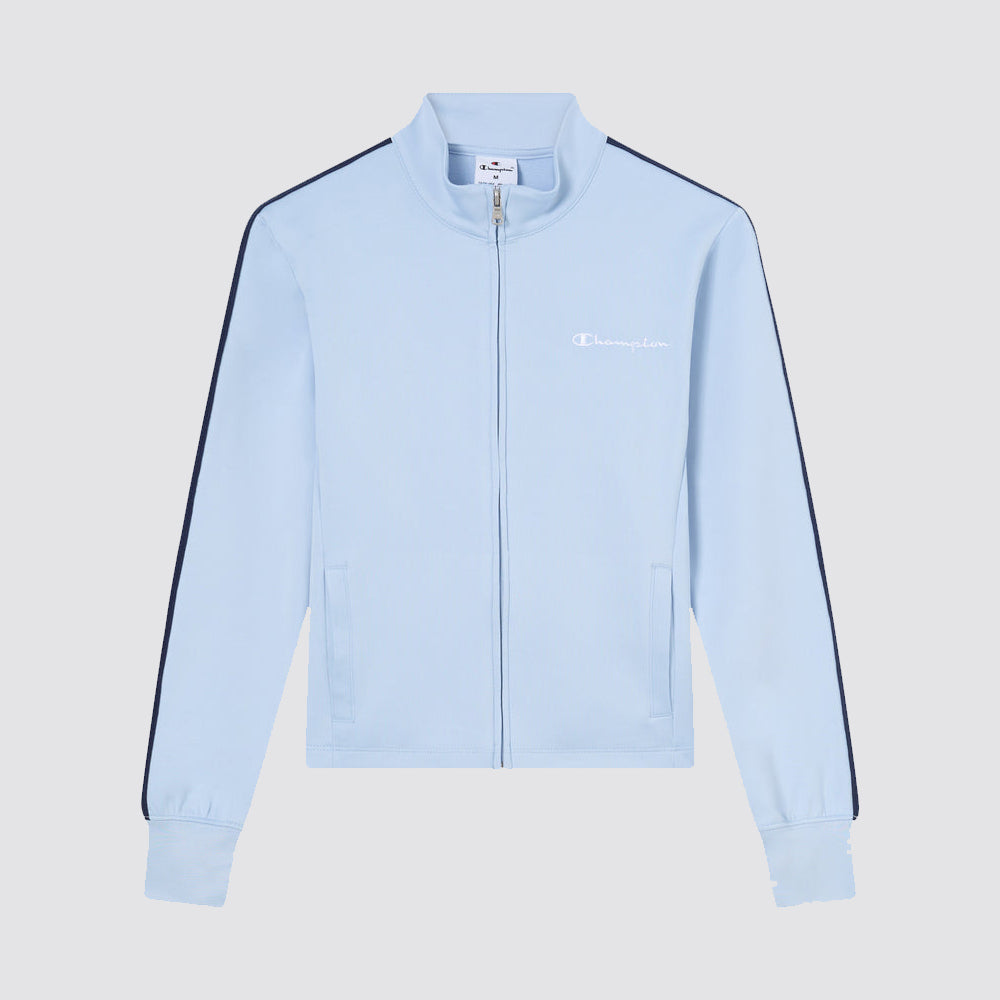 Felpa donna full zip banda laterale regular