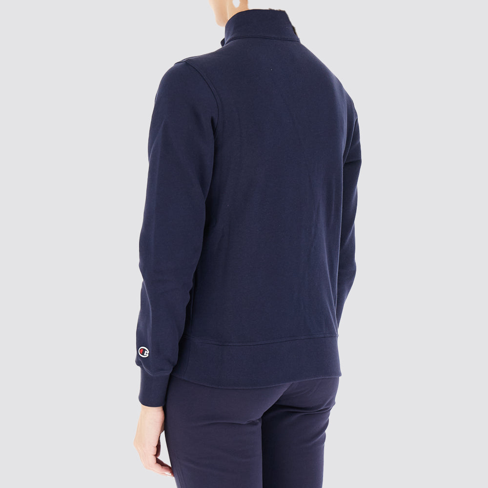 Felpa donna full zip logo frontale regular fit