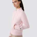 Felpa donna full zip sportiva