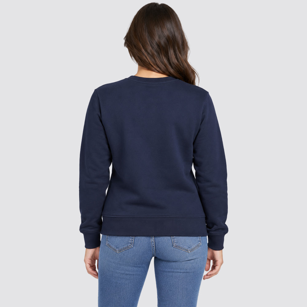 Felpa donna girocollo con logo beverly hills polo club