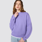 Felpa donna girocollo sportiva
