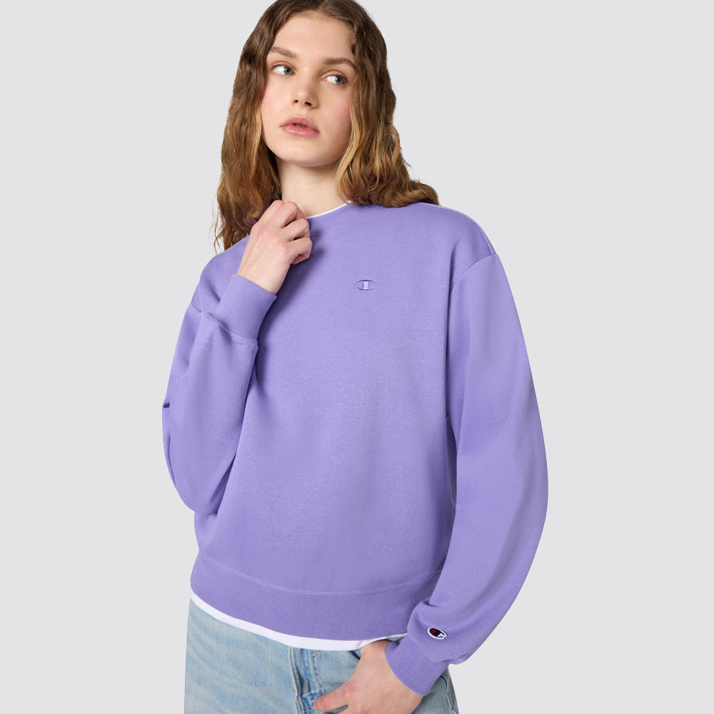 Felpa donna girocollo sportiva
