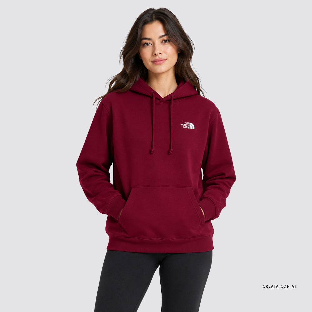 Felpa donna the north face simple dome bordeaux