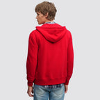 Felpa essential sd co superdry uomo full zip e cappuccio