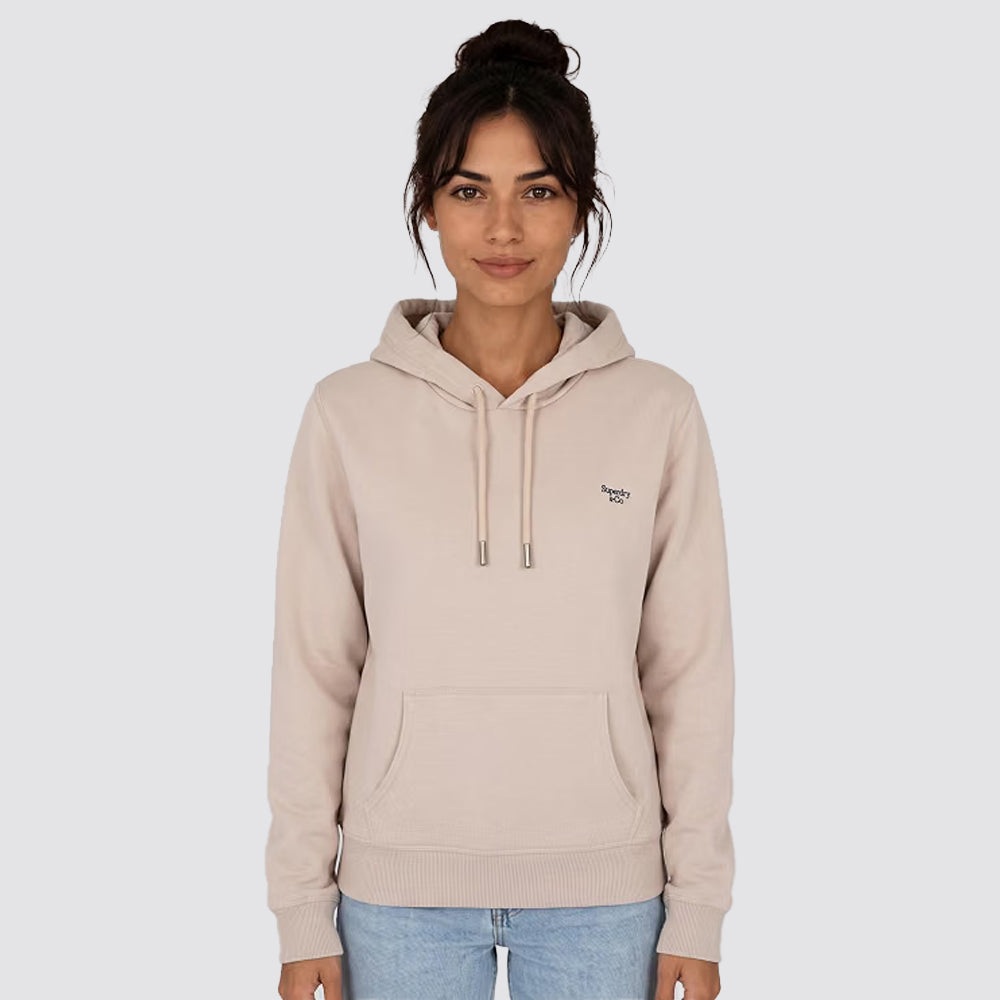 Felpa signature superdry donna con cappuccio e logo