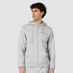 Felpa uomo cappuccio zip intera icons stile casual