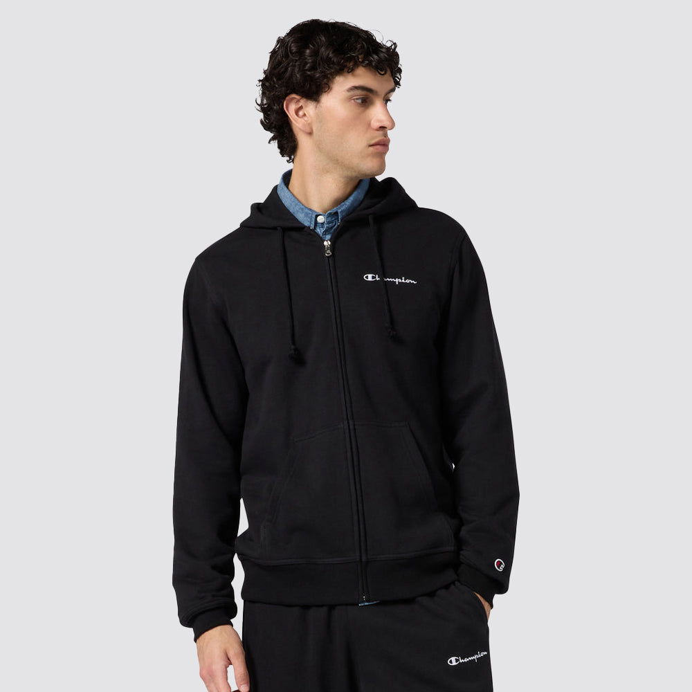 Felpa uomo cappuccio zip intera icons stile casual