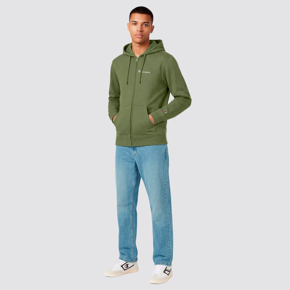 Felpa uomo cappuccio zip intera icons stile casual