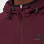 Felpa uomo full zip e cappuccio in c-tech