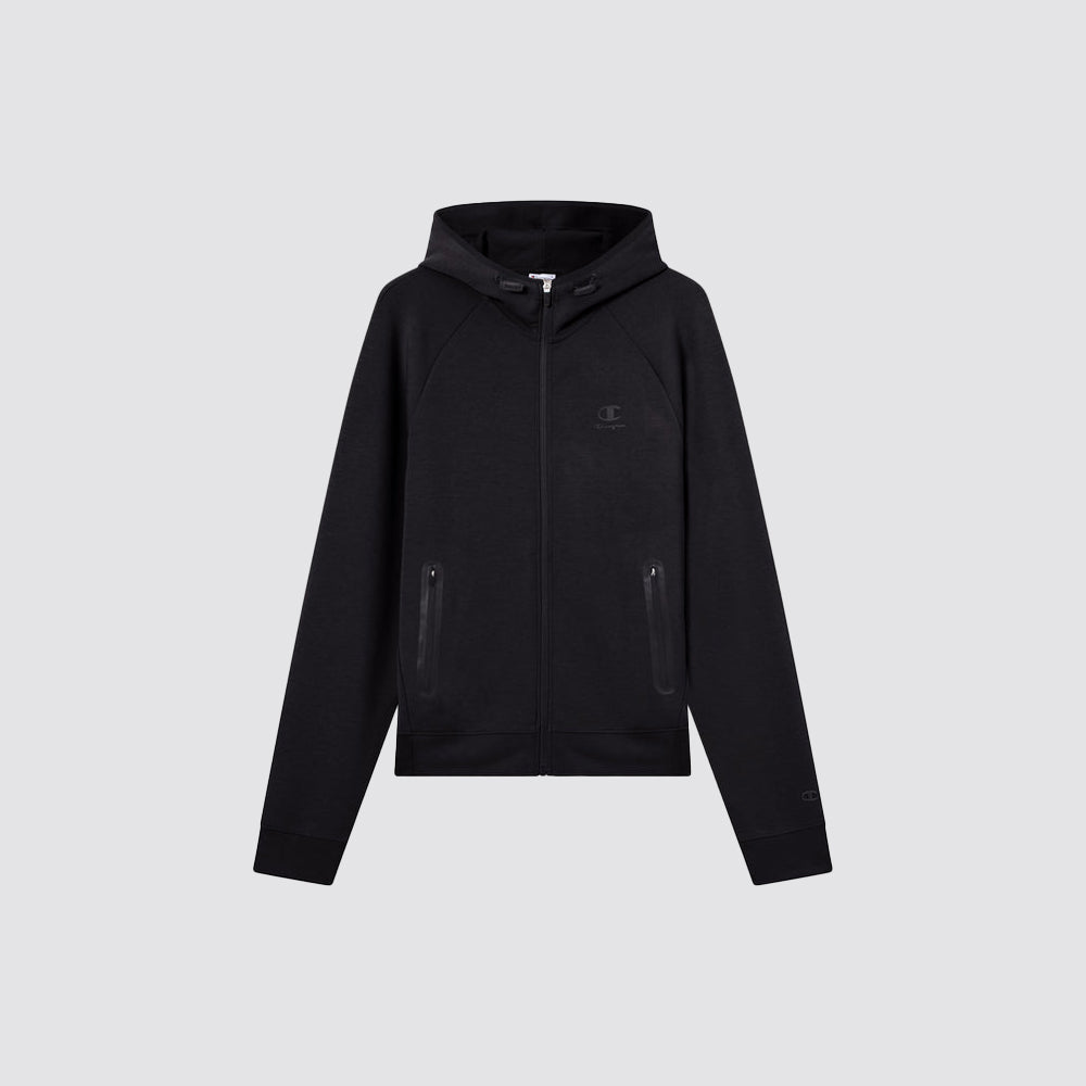 Felpa uomo champion full zip c-tech con cappuccio