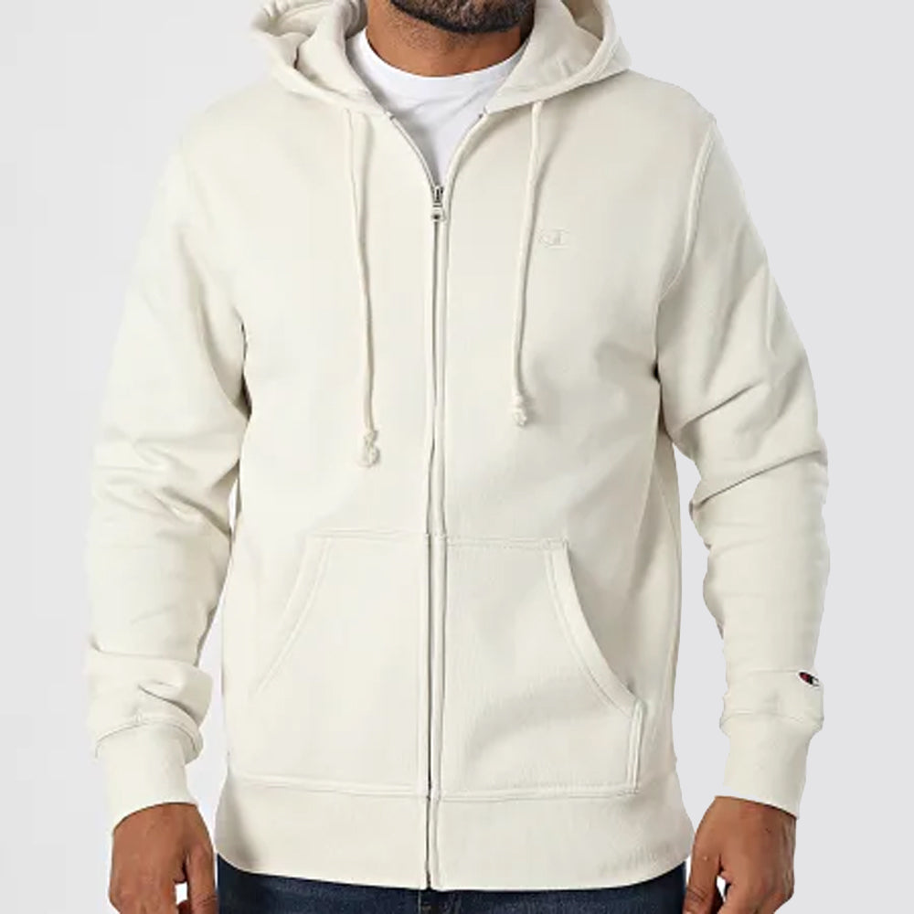 Felpa uomo con zip e cappuccio