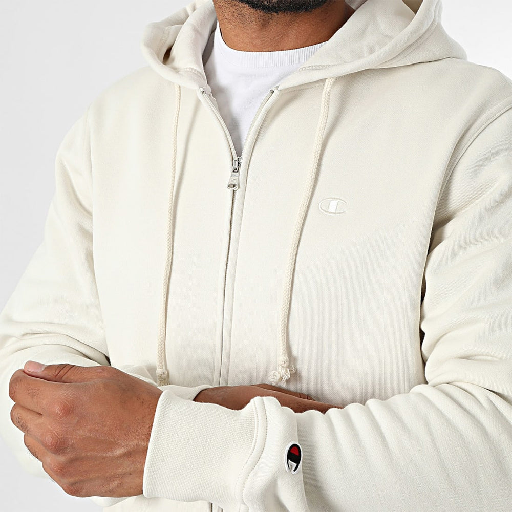 Felpa uomo con zip e cappuccio