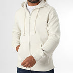 Felpa uomo con zip e cappuccio