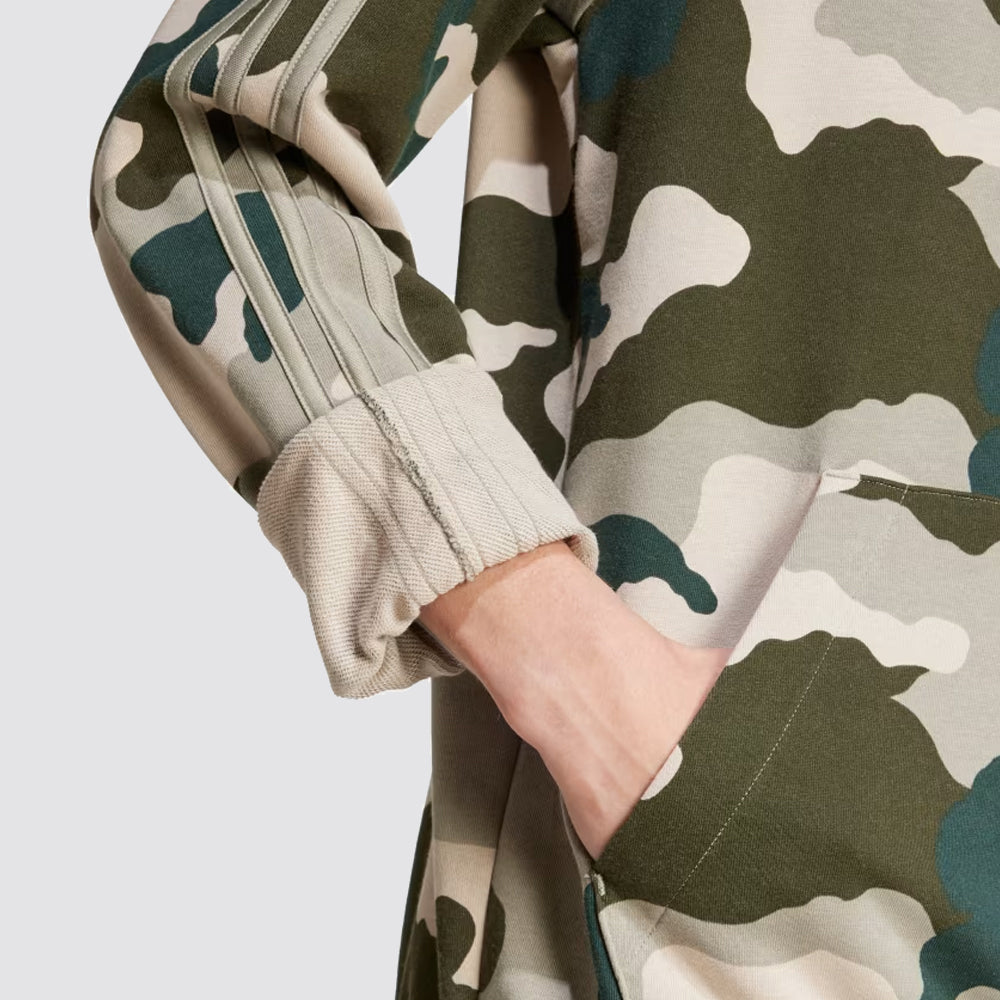 Felpa uomo con cappuccio camouflage