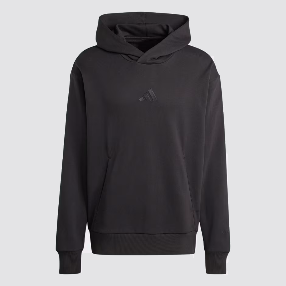 Felpa uomo con cappuccio logo centrale