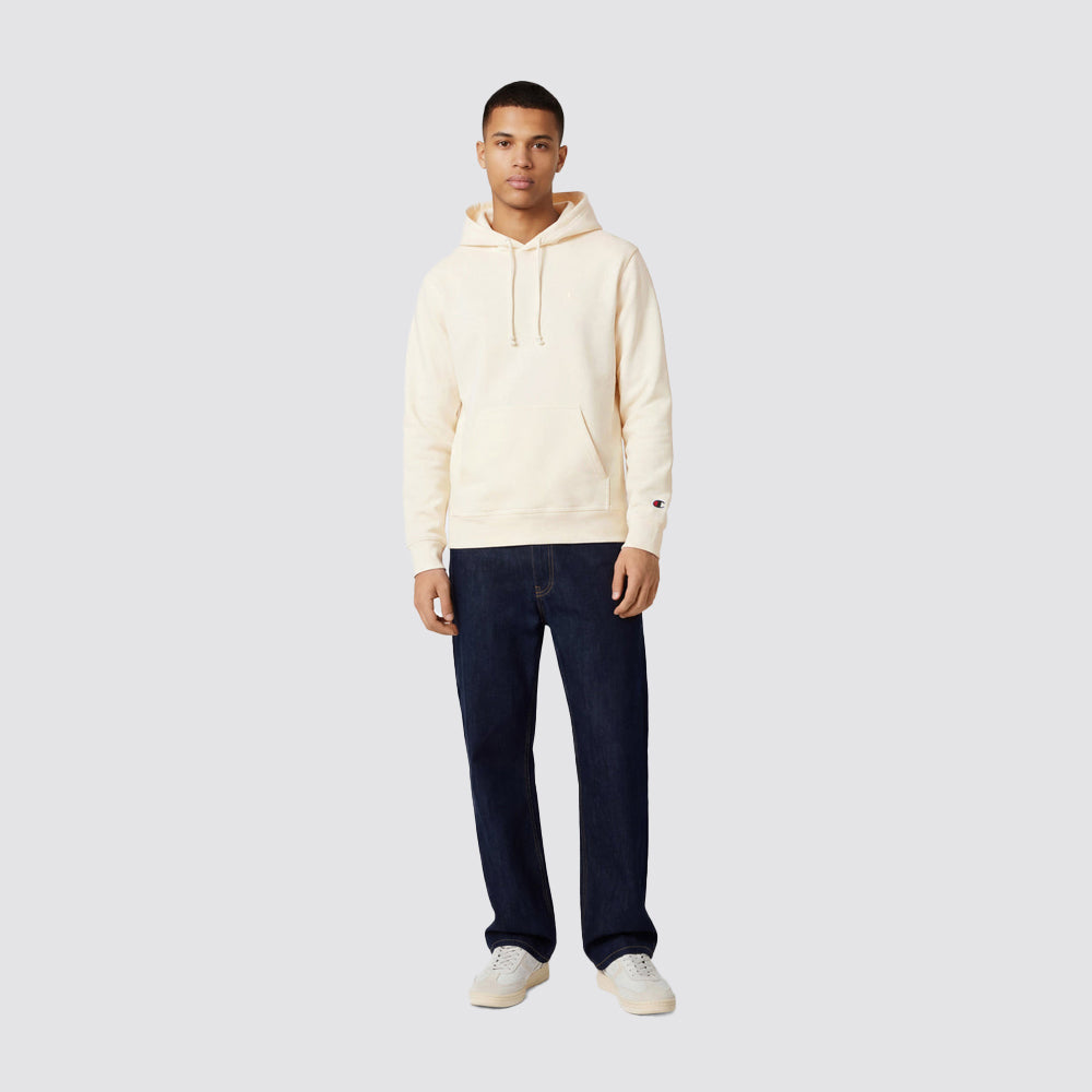 Felpa uomo con cappuccio logo frontale regular
