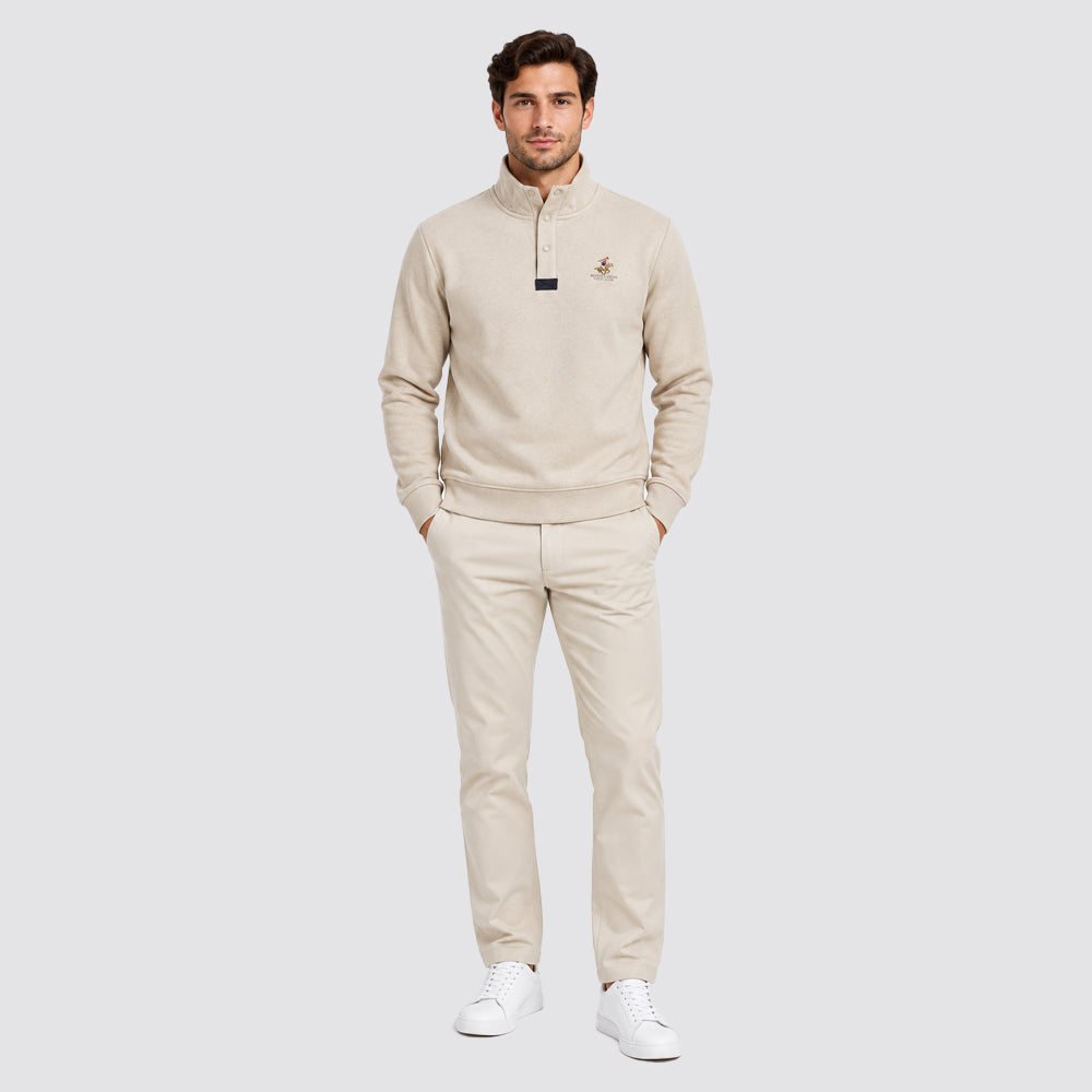 Felpa uomo con collo alto beverly hills polo club