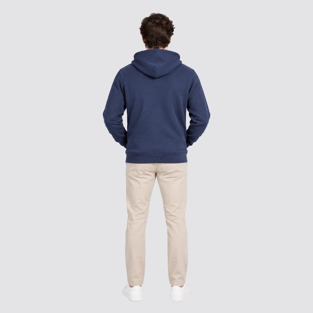 Felpa uomo con zip e cappuccio beverly hills polo club