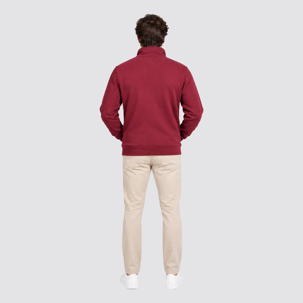 Felpa uomo con zip e collo alto beverly hills polo club