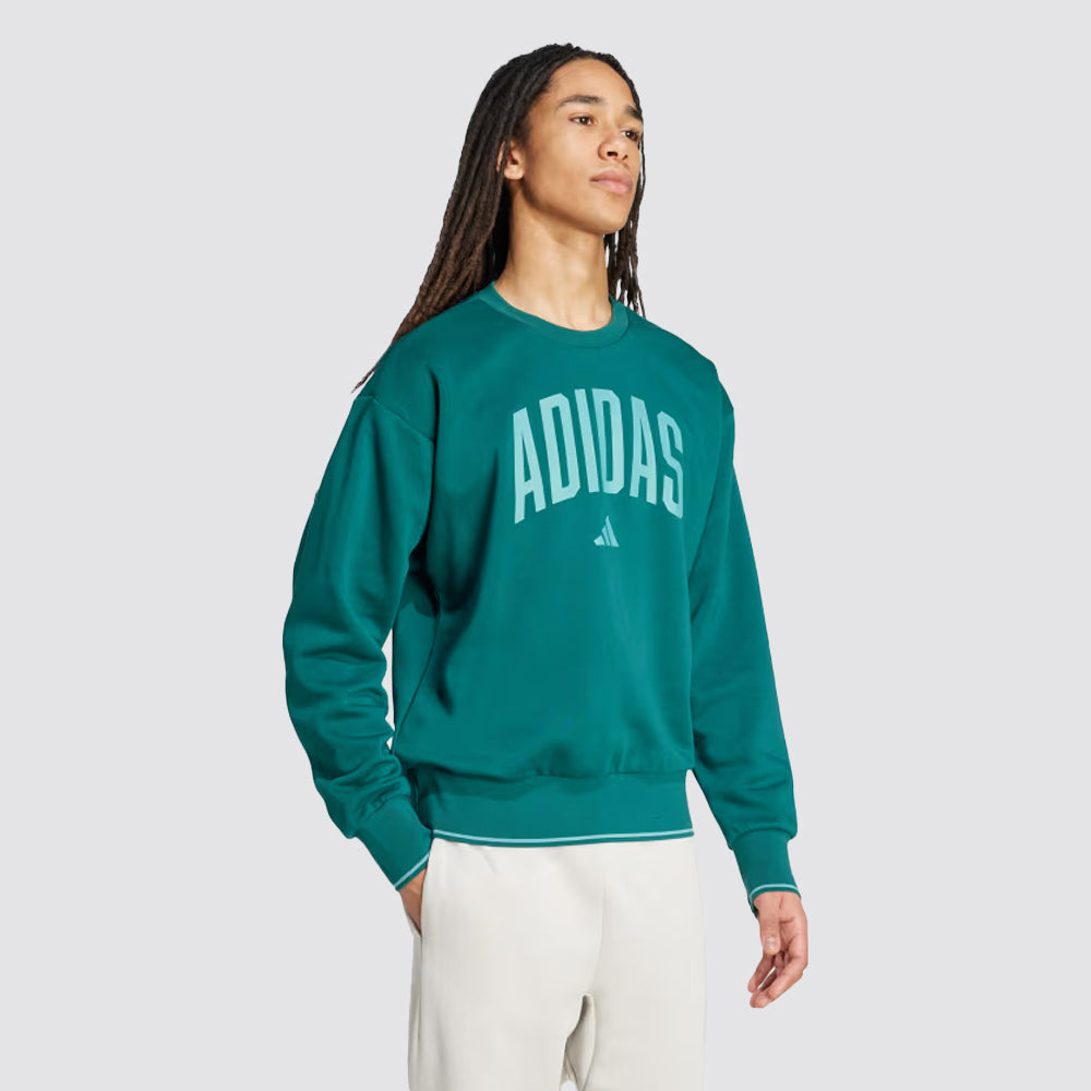 Felpa uomo girocollo collegiate