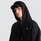 Felpa uomo the north face simple dome full zip nera