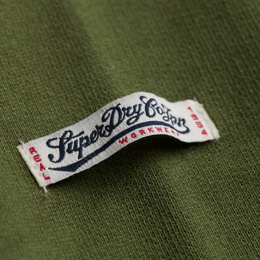 Felpa vintage script superdry uomo con cappuccio