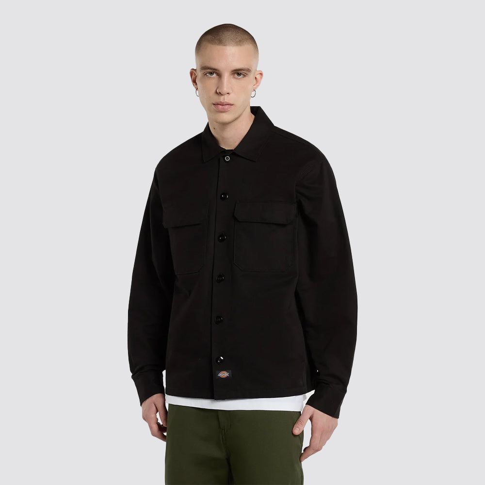 Giacca camicia uomo dickies 247 shacket nero