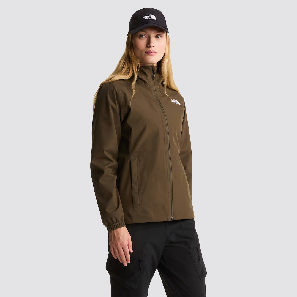 Giacca impermeabile donna the north face quest verde