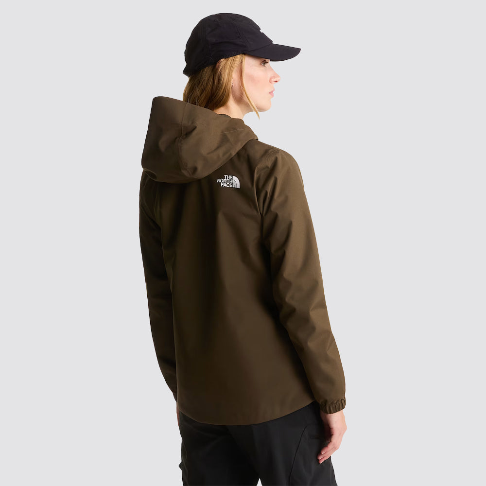 Giacca impermeabile donna the north face quest verde