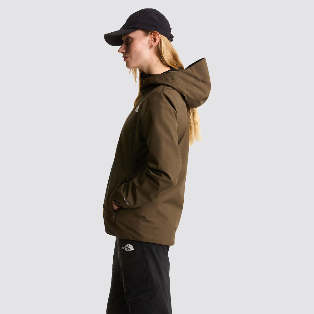 Giacca impermeabile donna the north face quest verde